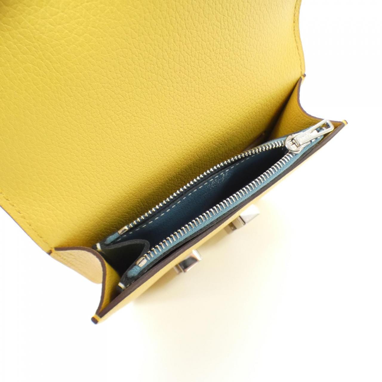 [未使用品] HERMES Constance Slim 雙色 082501CK 皮夾