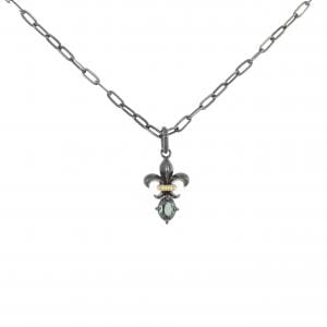 K18BG/K18 アレキサンドライト ネックレス 0.143CT