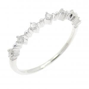 K18WG ダイヤモンド リング 0.10CT