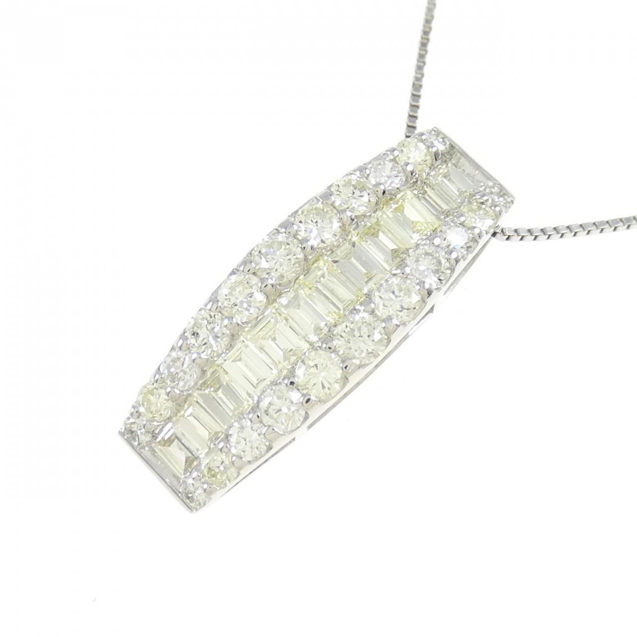 PT950/PT850 Diamond Necklace 1.00CT