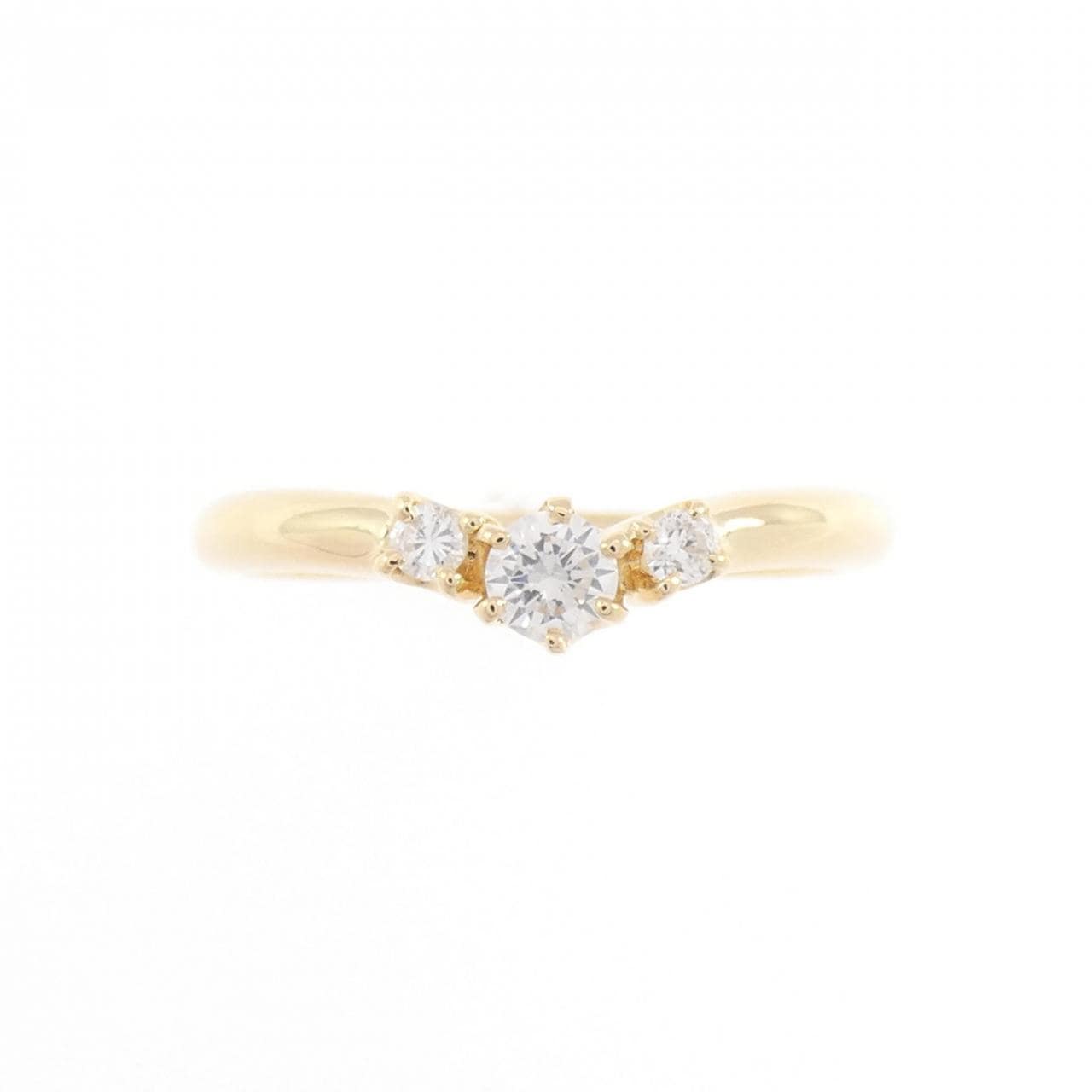 K18YG ダイヤモンド リング 0.16CT