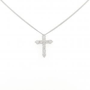 PT900/PT850 クロス ダイヤモンド ネックレス 1.00CT
