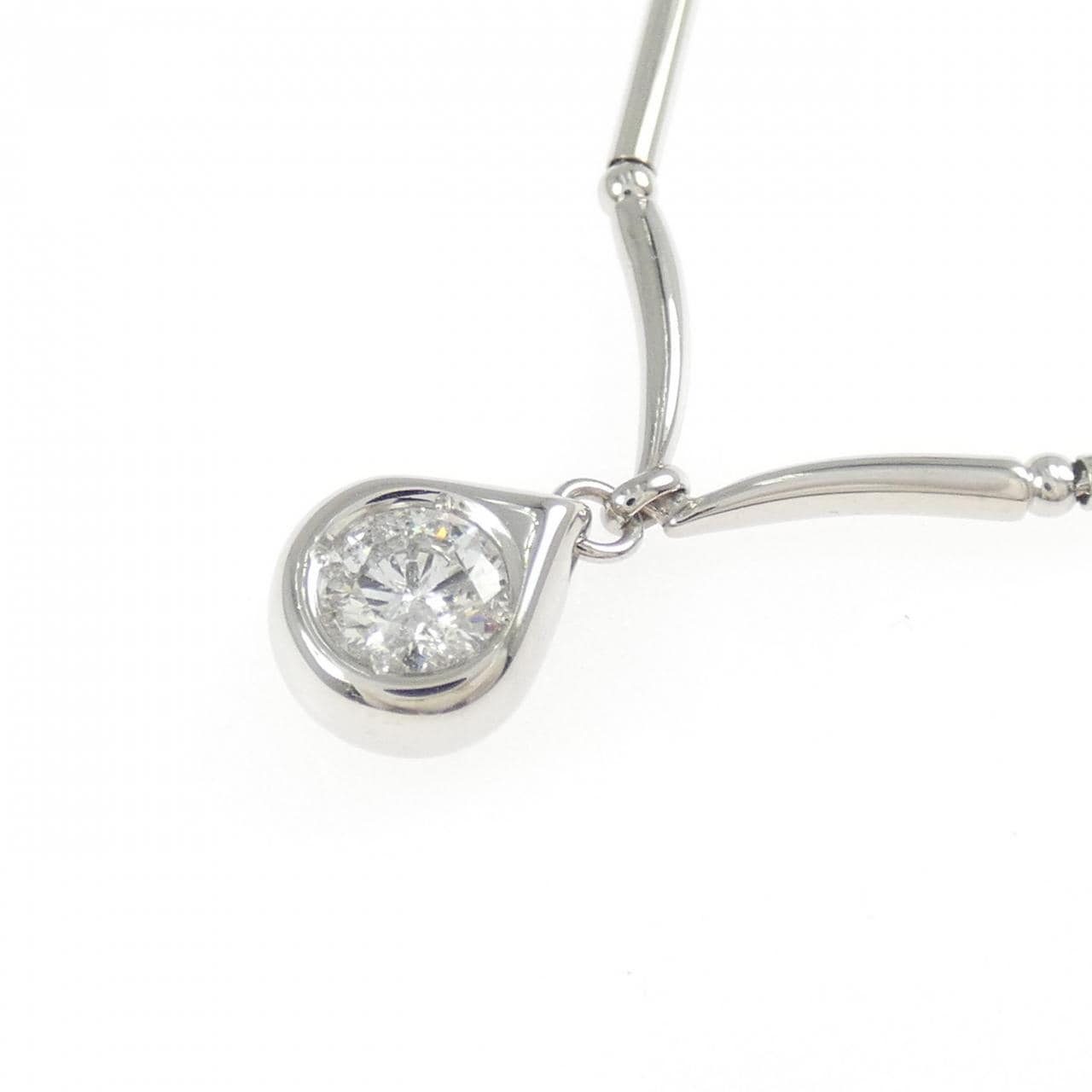 K18WG ダイヤモンド ネックレス 0.348CT
