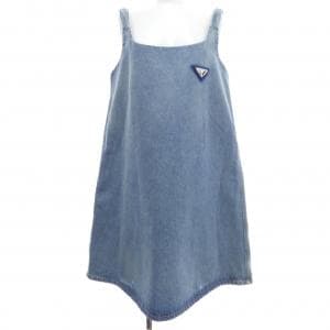 プラダ PRADA オーガニックデニムミニドレス トライアングルロゴ GFA122 S212 1ZAB ワンピース