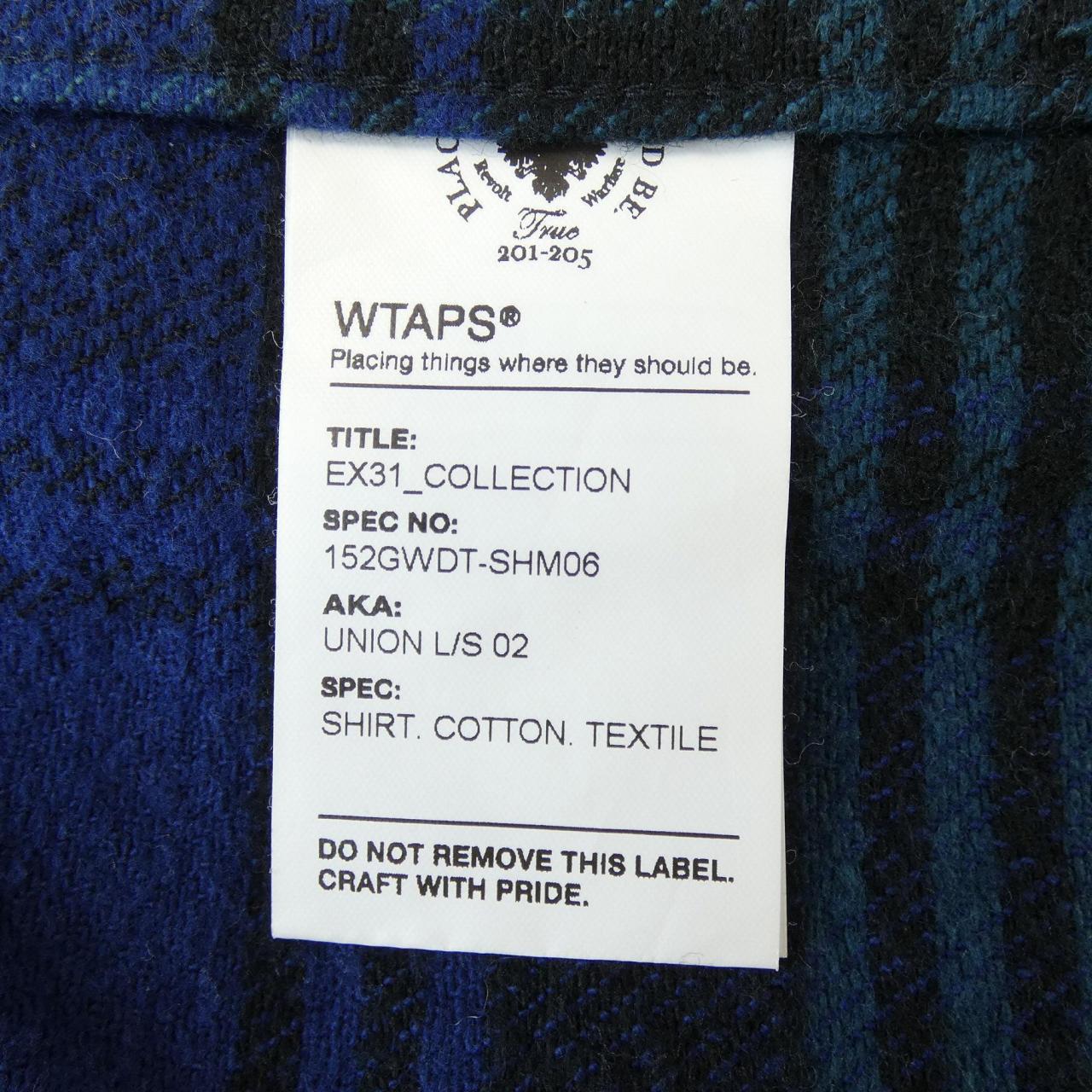 ダブルタップス WTAPS 152GWDT-SHM06 シャツ