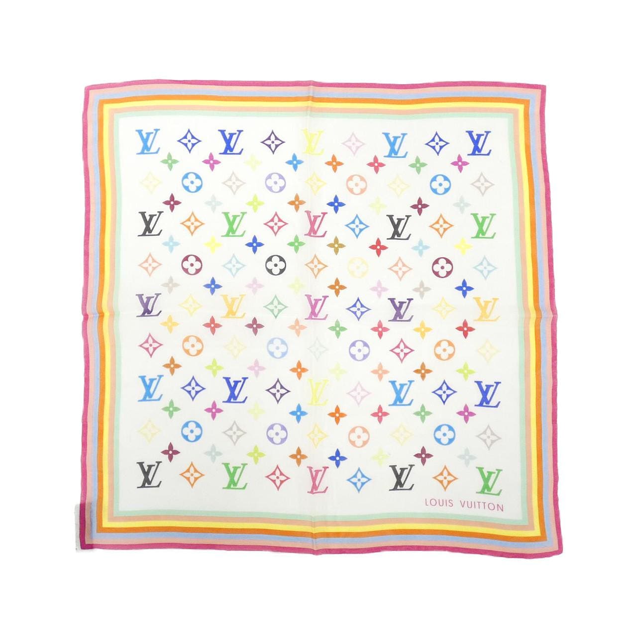 LOUIS VUITTON Multicolor Mini Carre Multicolor M71913 Scarf