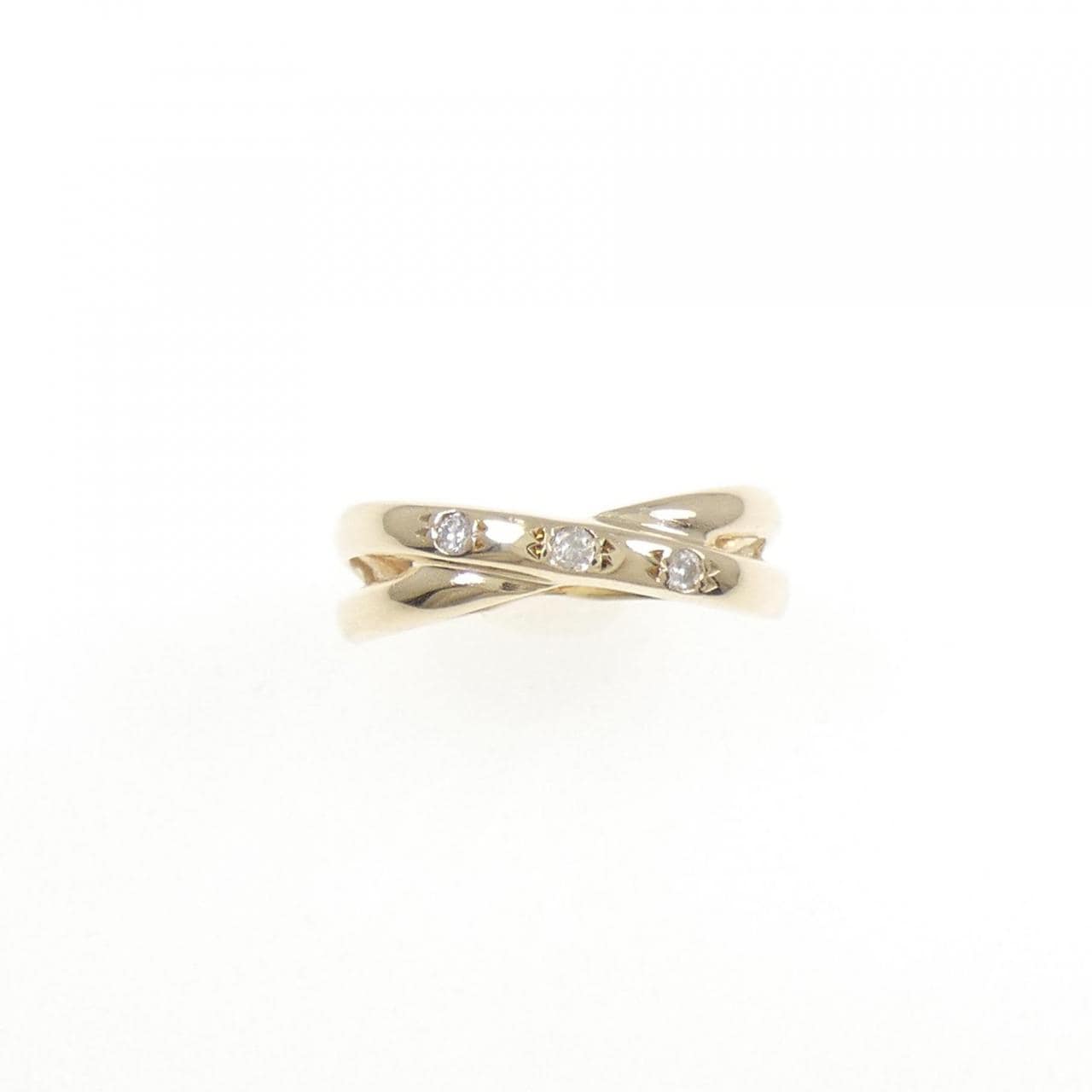 K10YG ダイヤモンド ピンキー リング