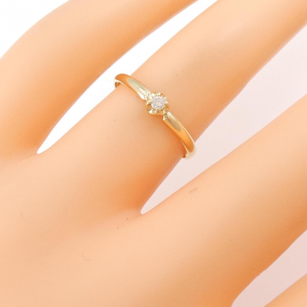 K18YG ダイヤモンド リング 0.04CT