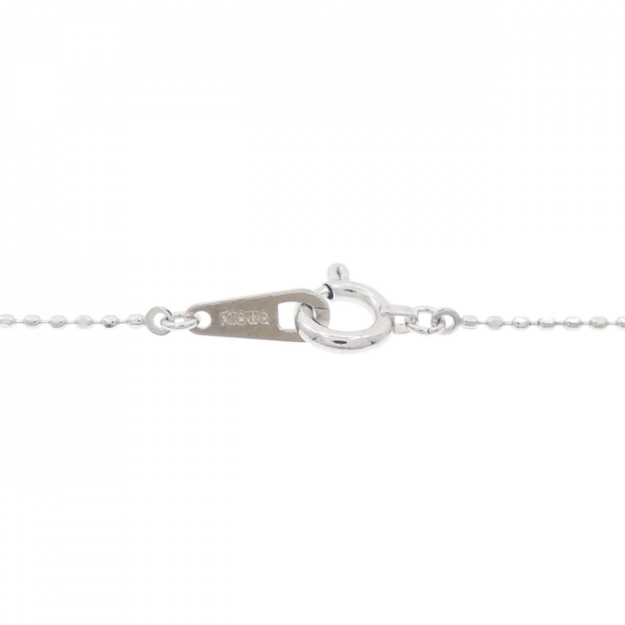 K18WG ダイヤモンド ネックレス 0.12CT