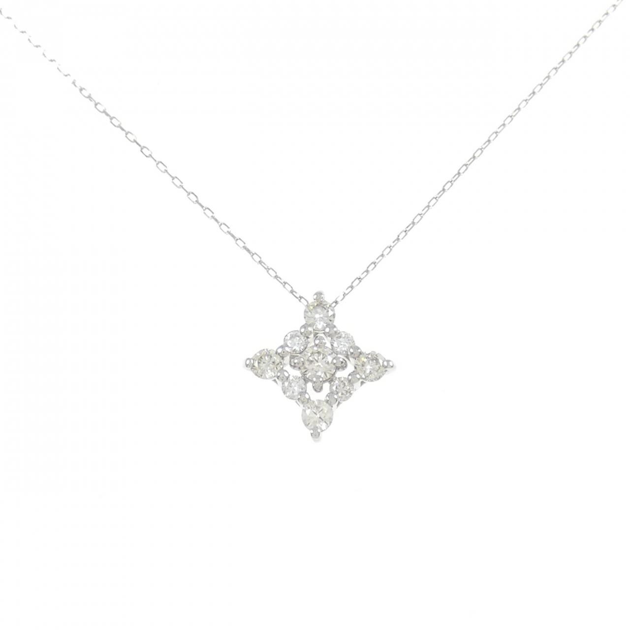 【新品】PT ダイヤモンド ネックレス 0.30CT