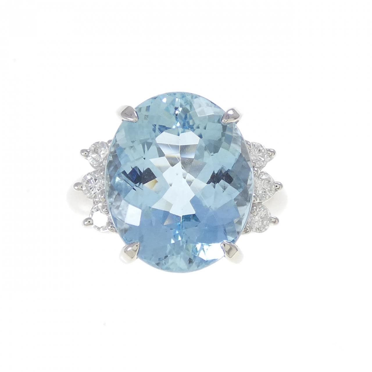 PT900 Aquamarine Ring 7.34CT
