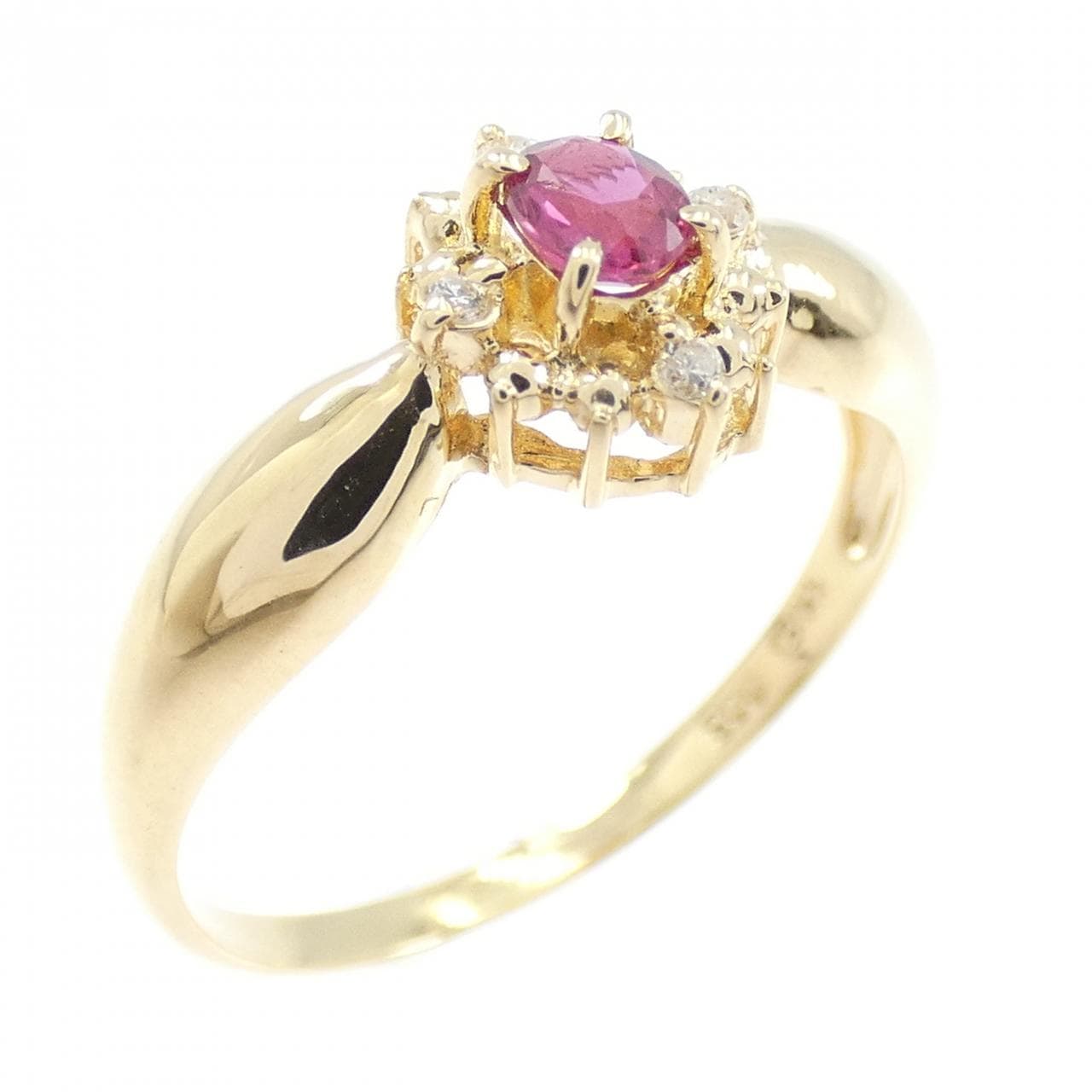 K18YG ルビー リング