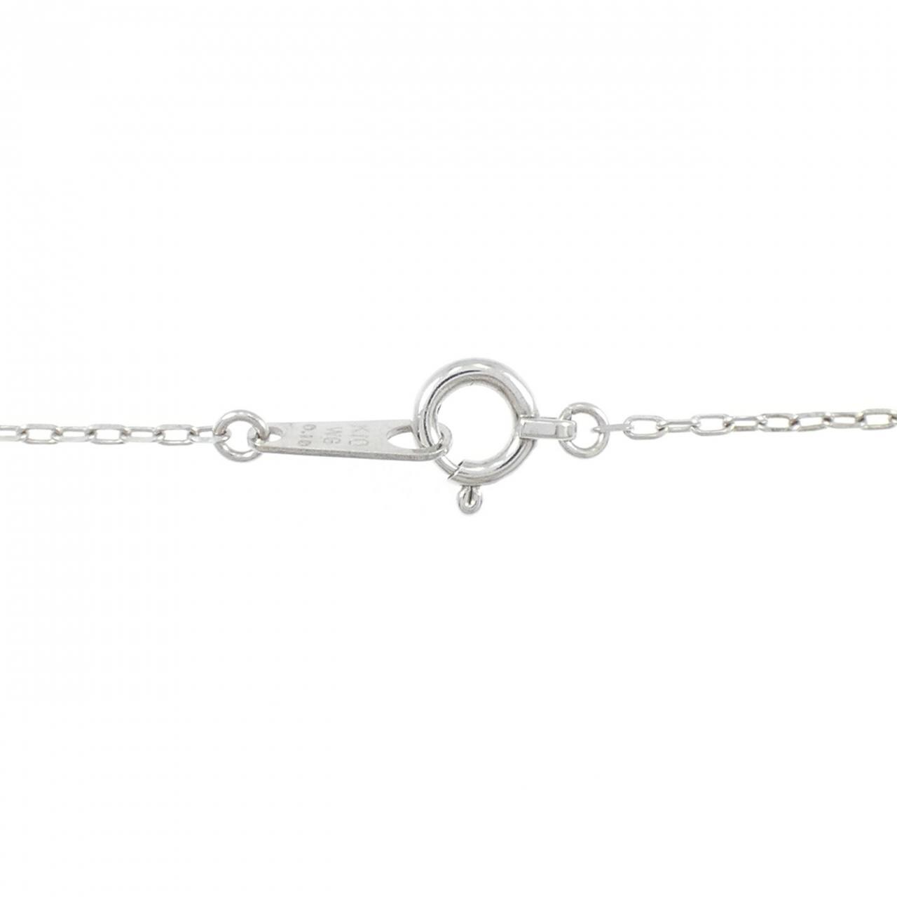 K10WG ダイヤモンド ネックレス 0.10CT
