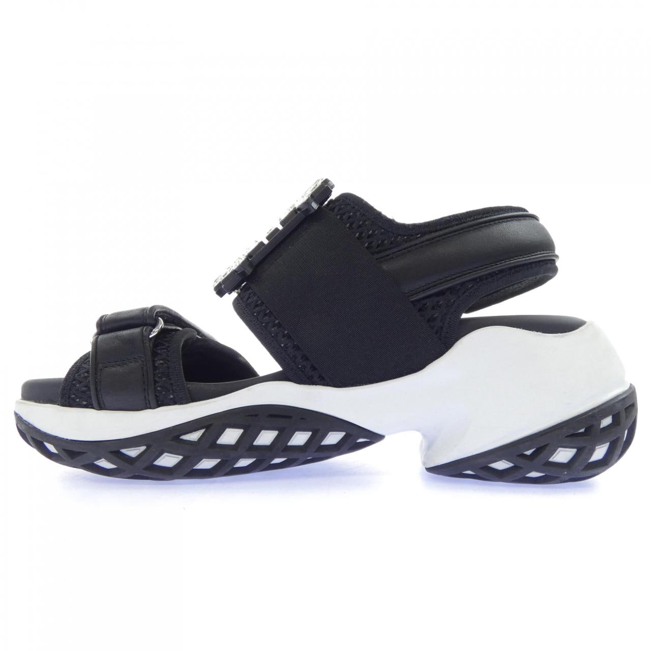 ロジェヴィヴィエ ROGER VIVIER ヴィヴ ラン ストラス バックル サンダル