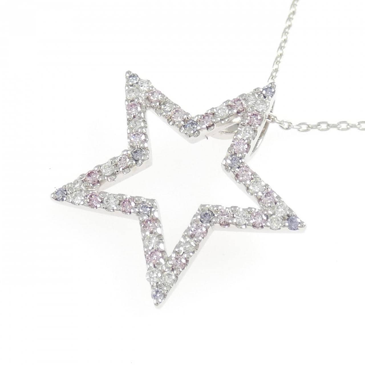PT900/PT850 スター ダイヤモンド ネックレス 0.5CT