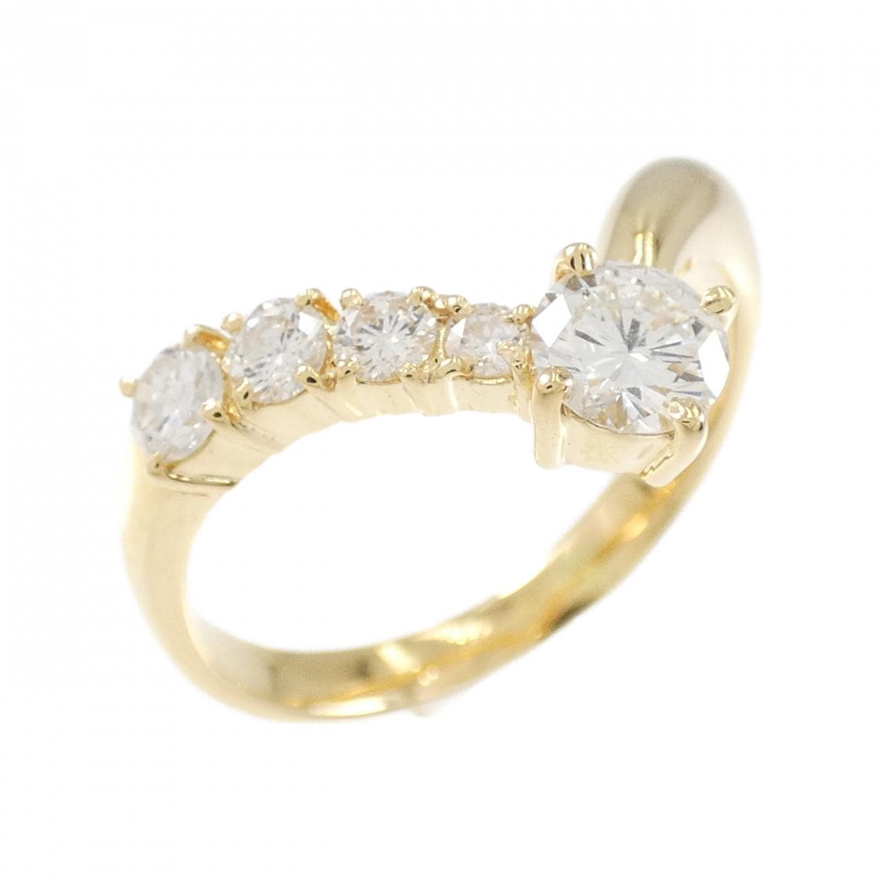 K18YG ダイヤモンド リング 0.5CT