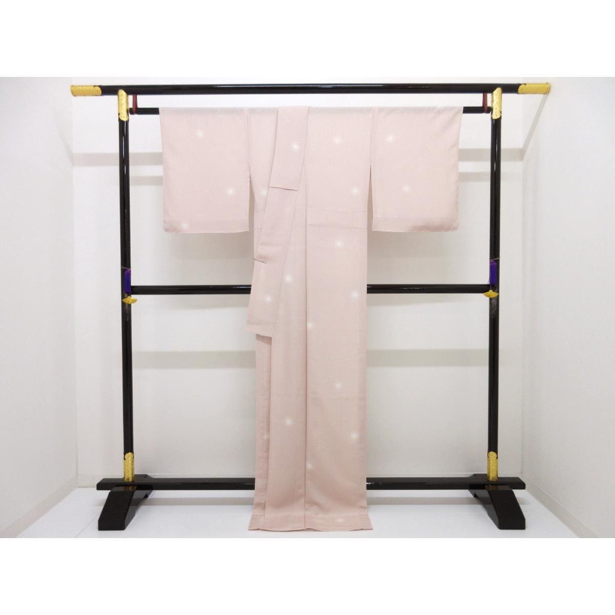 【未使用品】単衣　駒絽小紋　蛍ぼかし