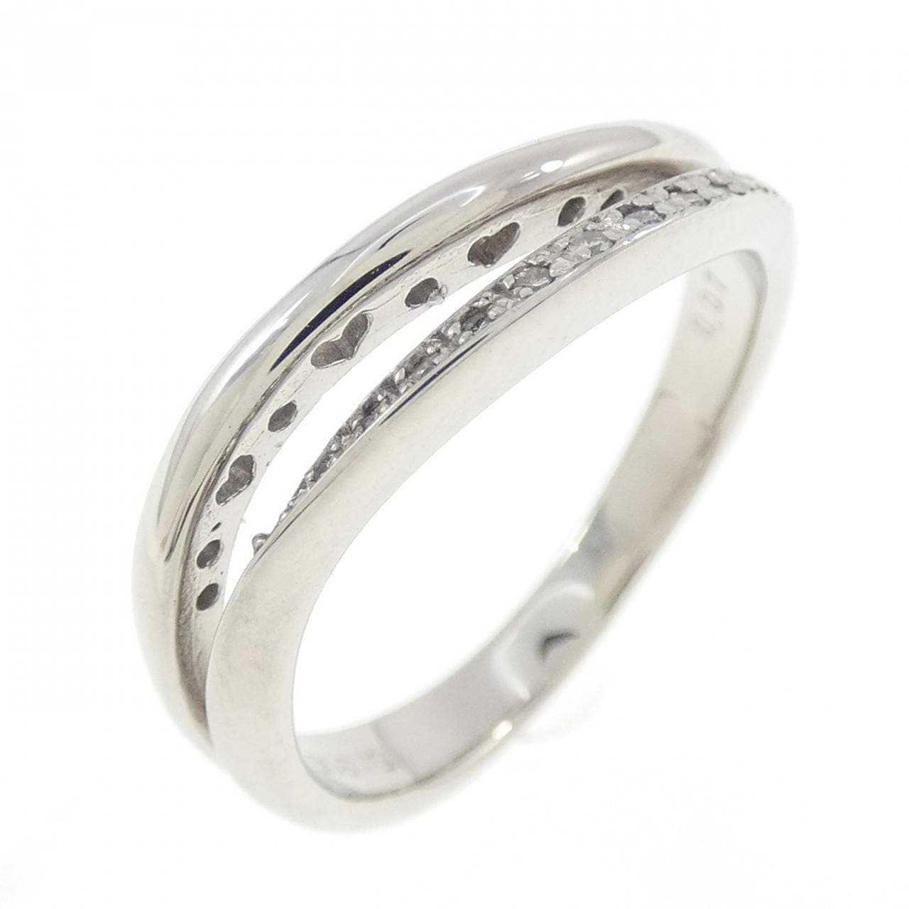 K18WG ダイヤモンド リング 0.07CT