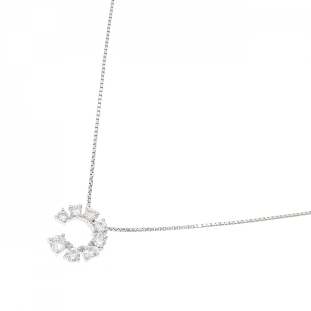 K18WG ダイヤモンド ネックレス