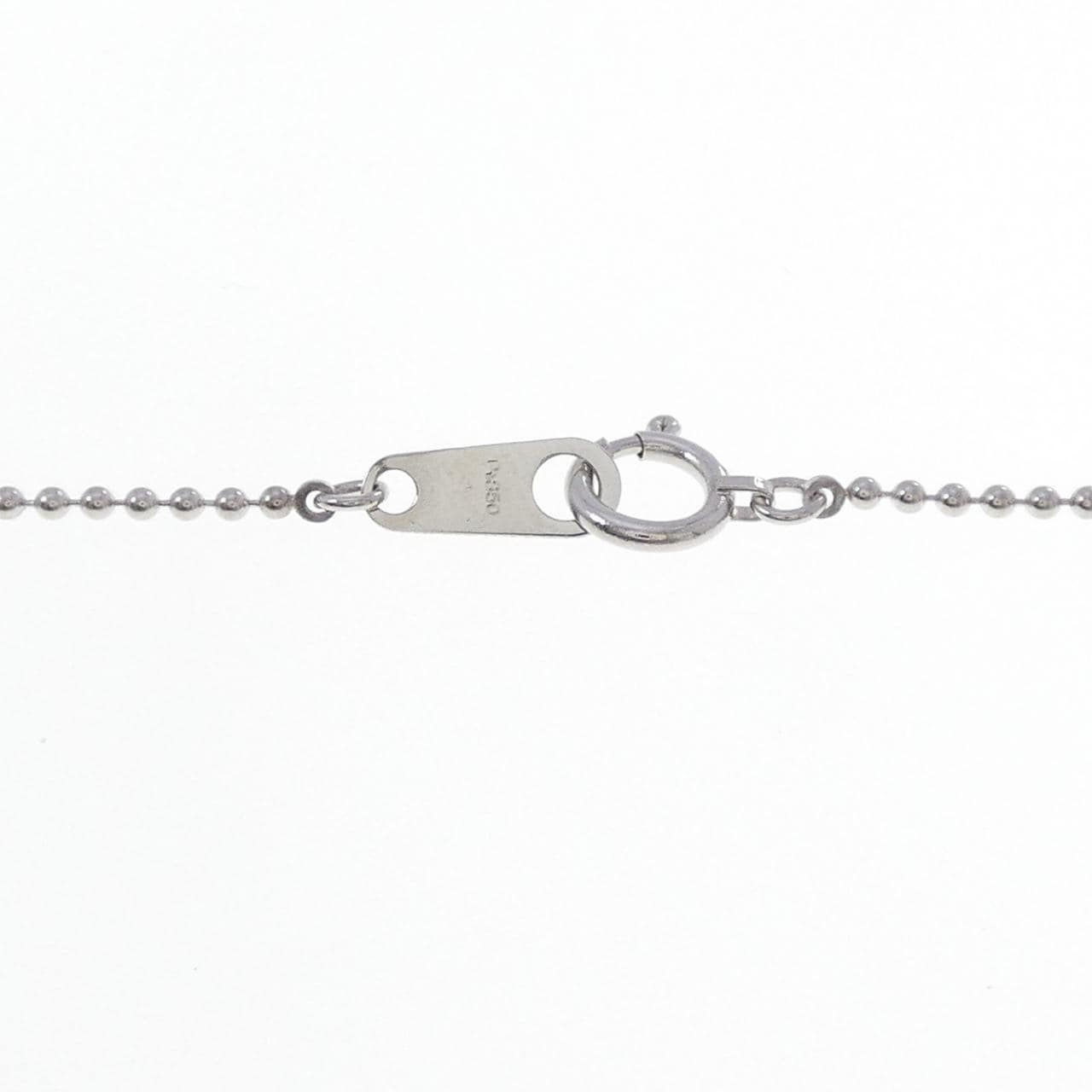 PT900/PT850 エメラルド ネックレス 0.85CT