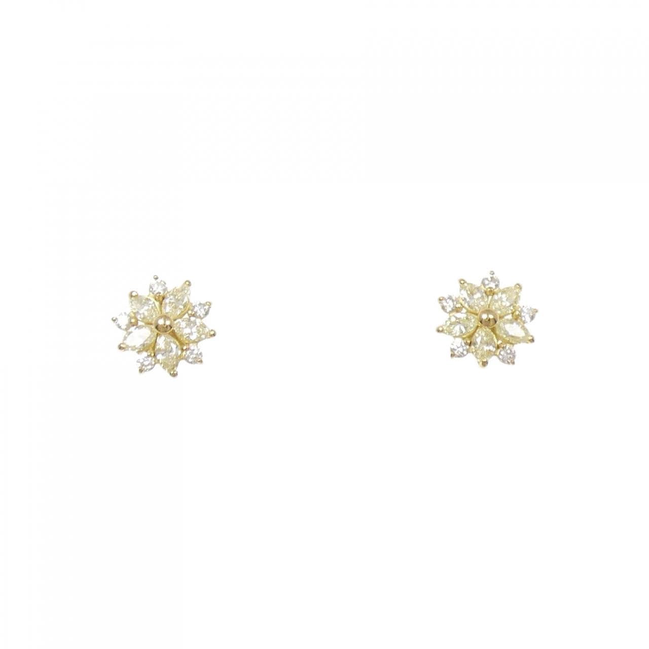【新品】K18YG ダイヤモンド ピアス 0.30CT