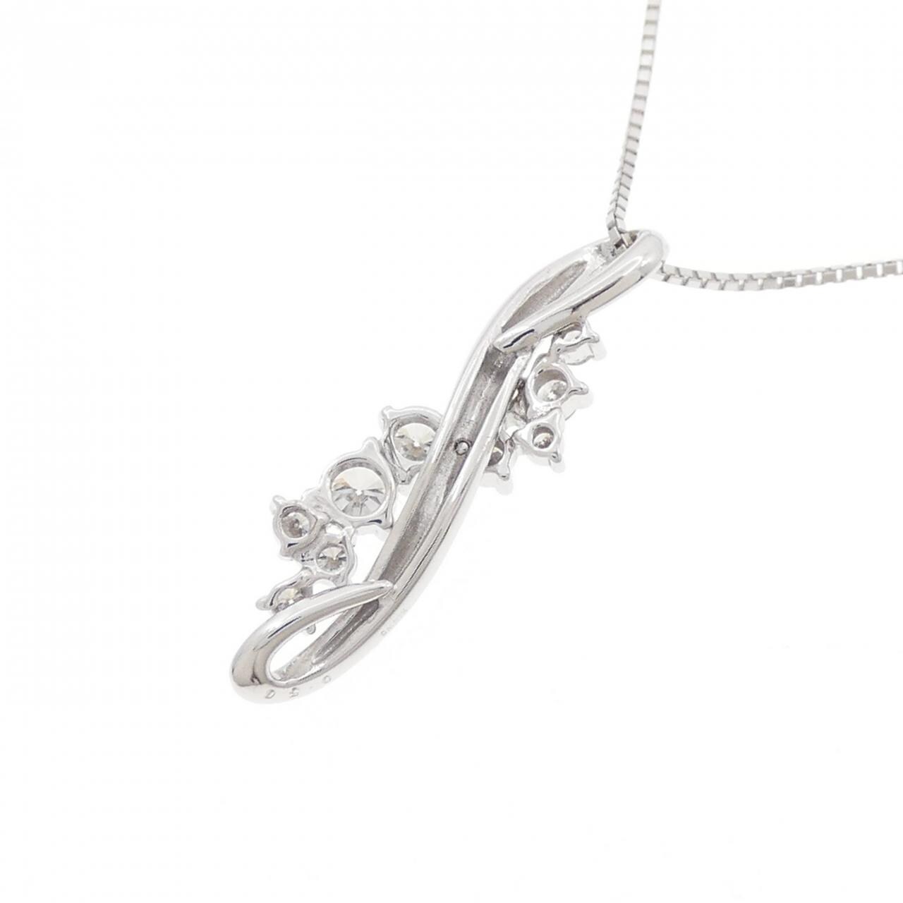 K18WG ダイヤモンド ネックレス 0.50CT