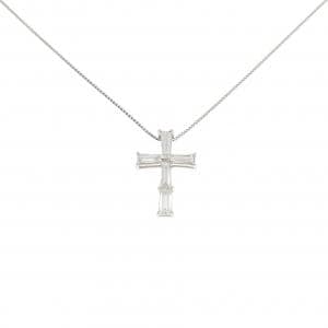 PT900/PT850 クロス ダイヤモンド ネックレス 0.50CT
