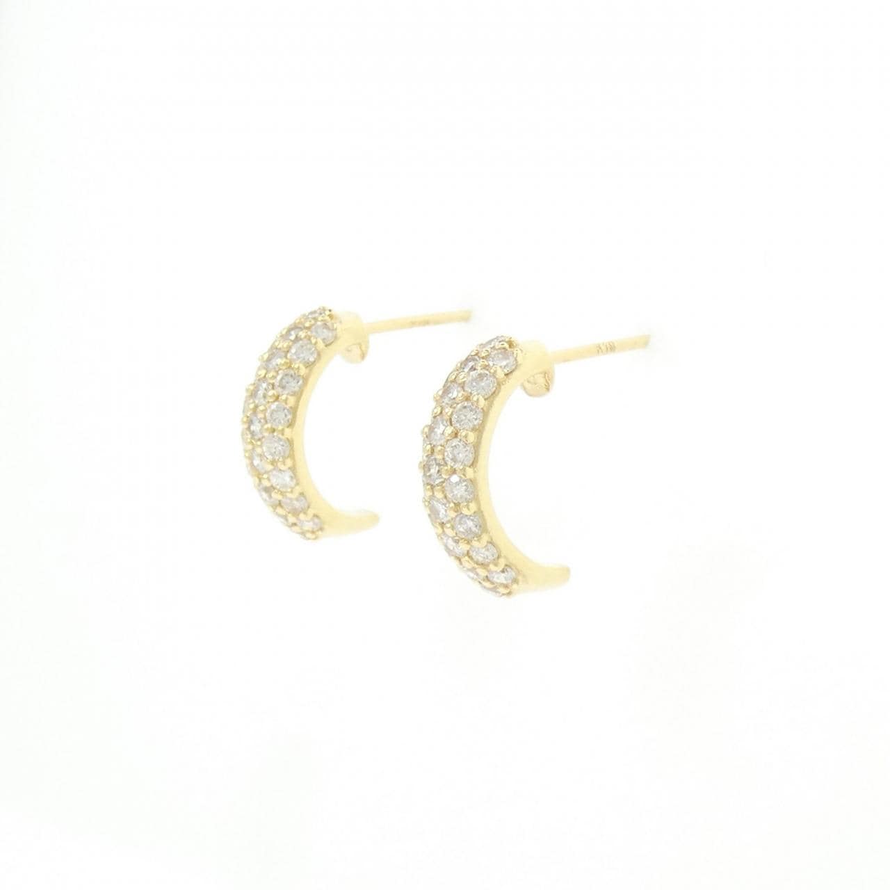 K18YG ダイヤモンド ピアス 0.80CT