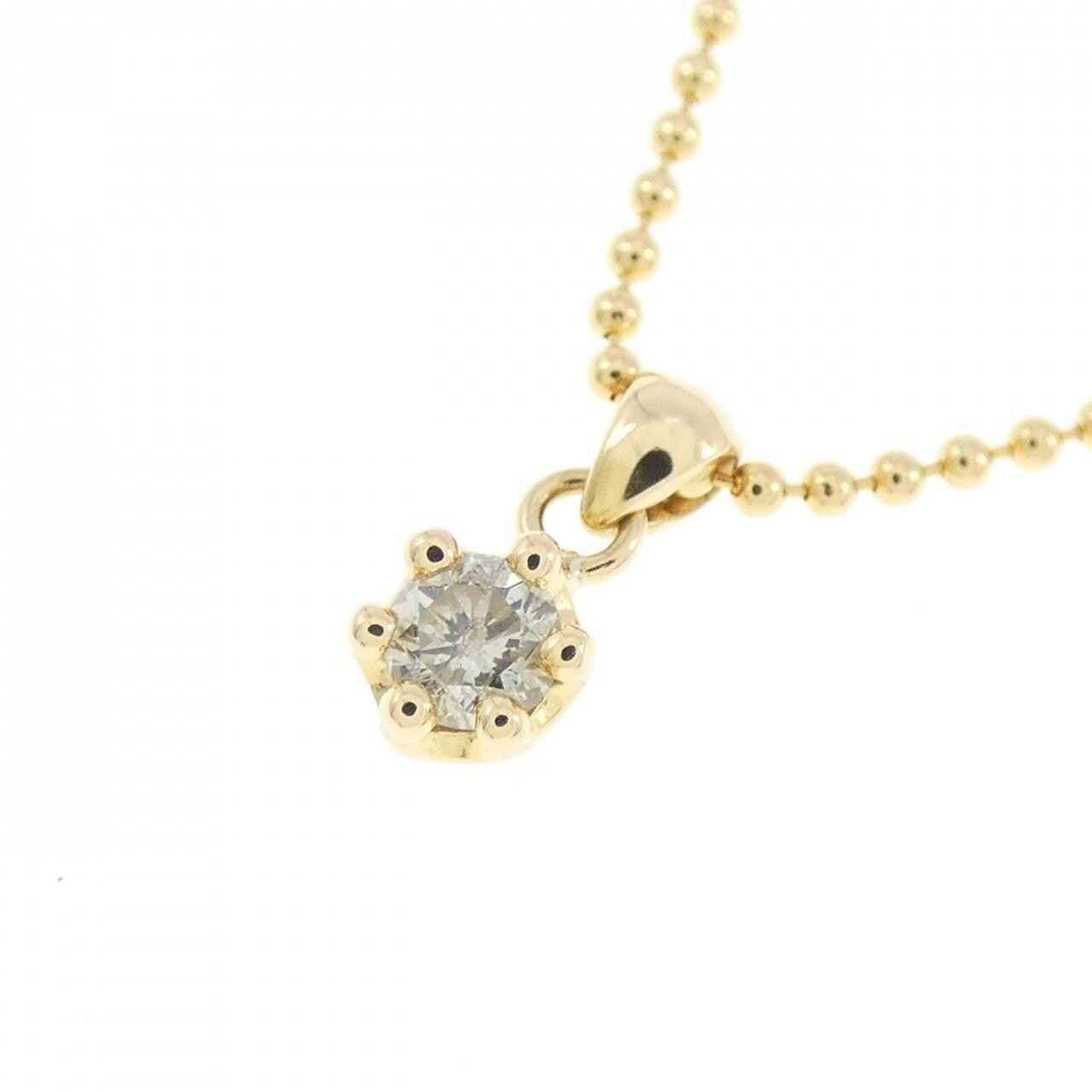 K18YG ダイヤモンド ネックレス 0.10CT