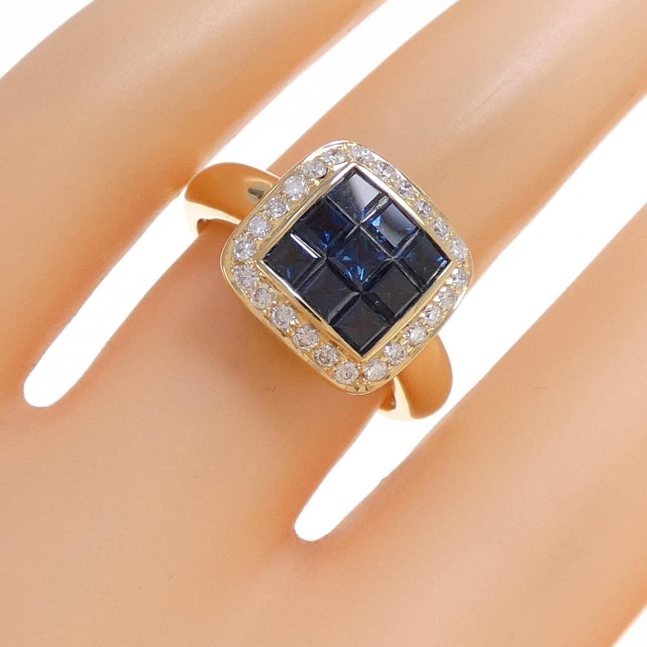 750YG サファイヤ リング 1.20CT