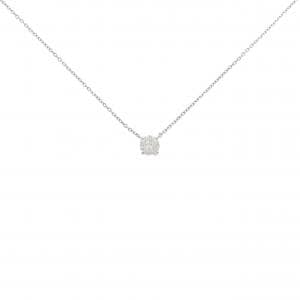 PT900/PT850 ソリティア ダイヤモンド ネックレス 0.321CT