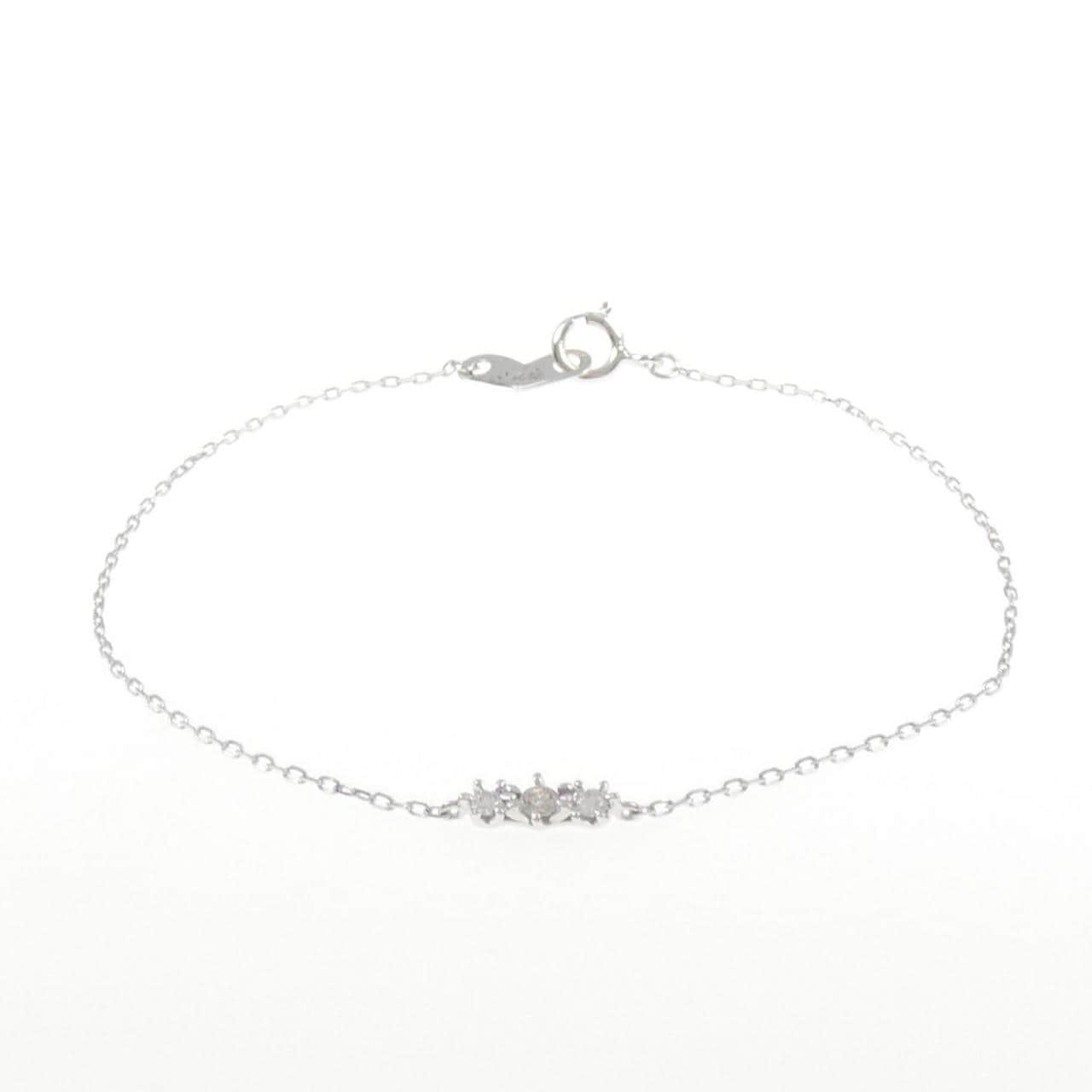 K10WG ダイヤモンド ブレスレット 0.08CT