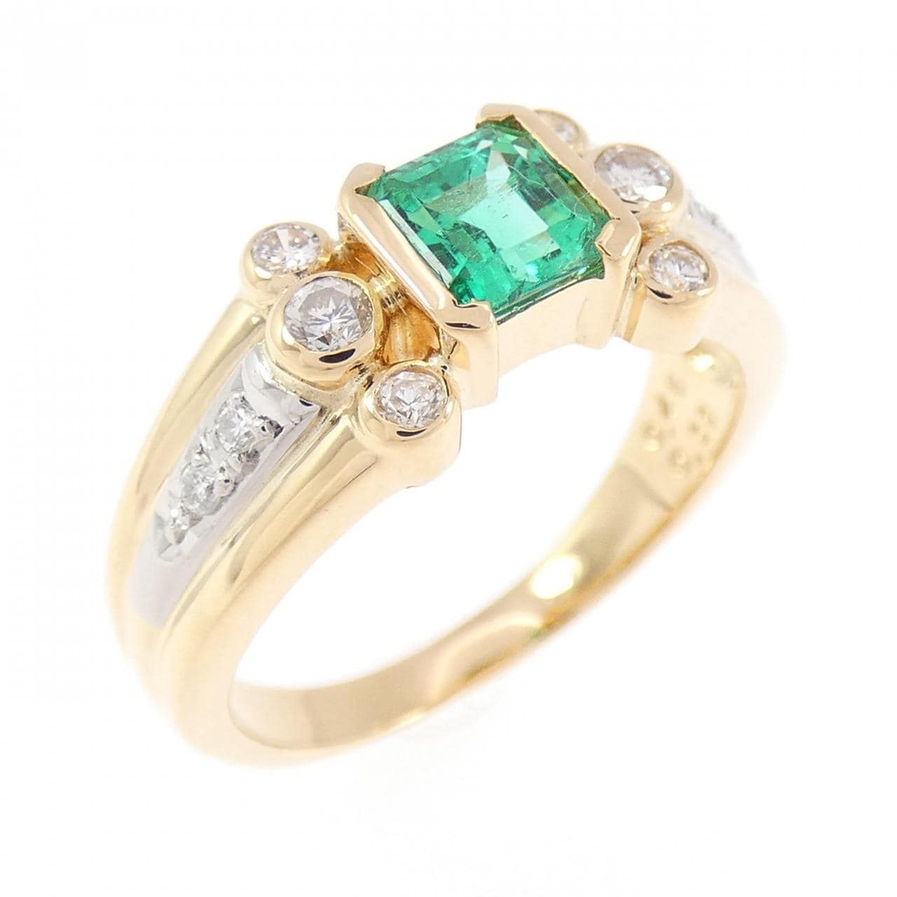 タサキ エメラルド リング 0.46CT