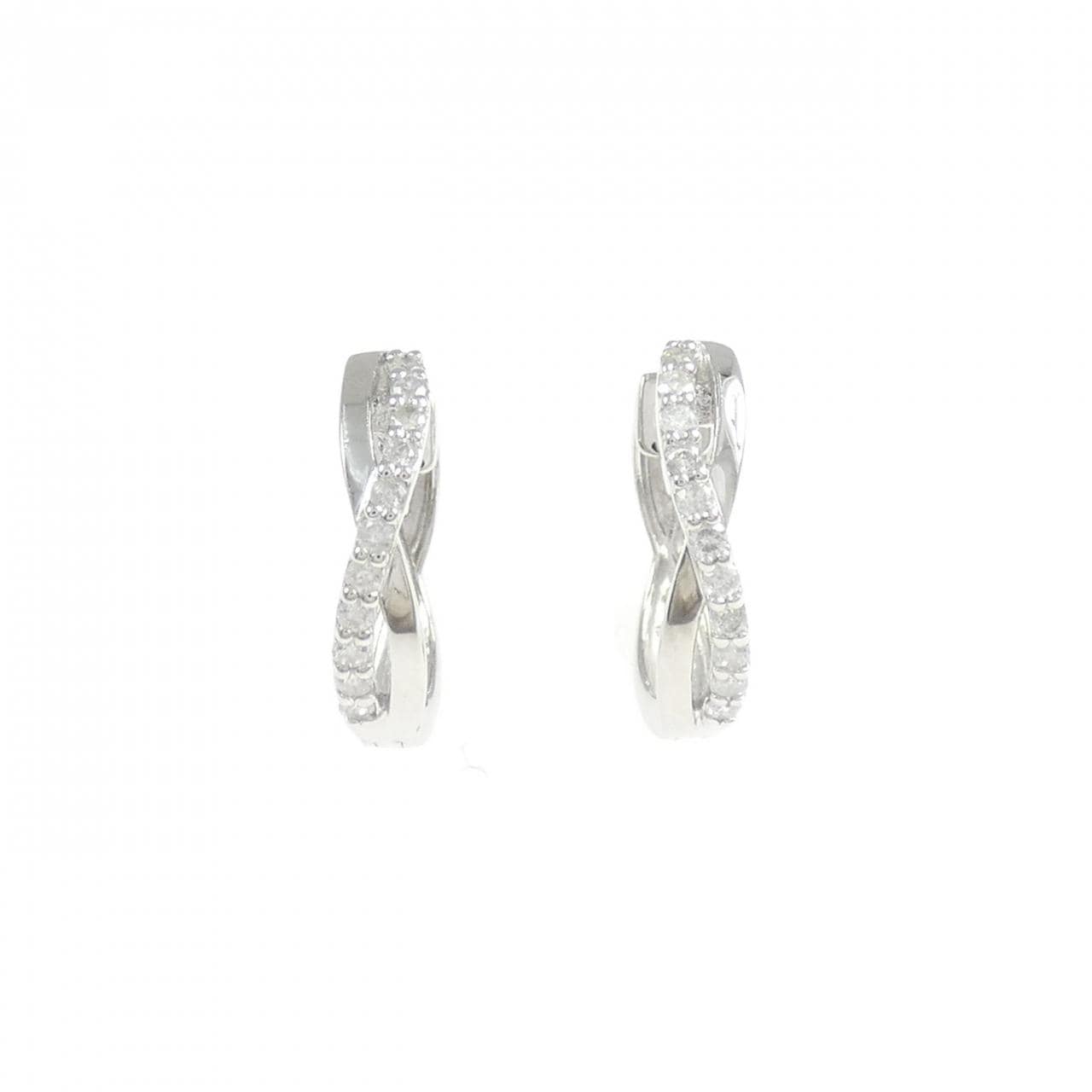 PT900 ダイヤモンド ピアス 0.12CT
