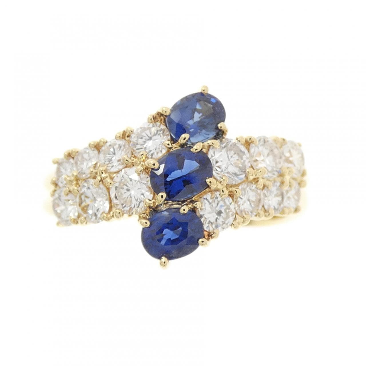 K18YG サファイヤ リング 0.72CT
