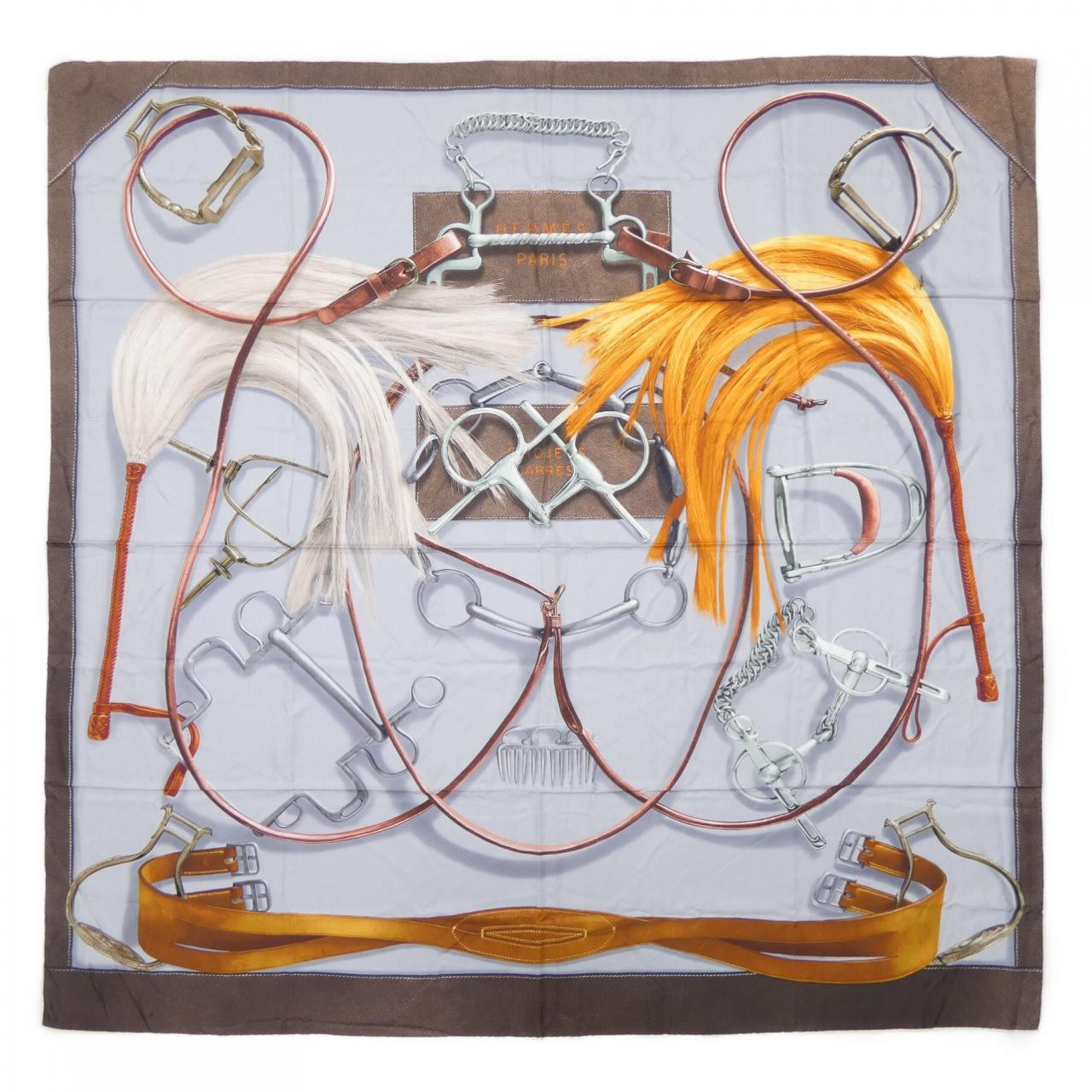 エルメス HERMES PROJETS CARRES H432300S カレジェアン140 ショール