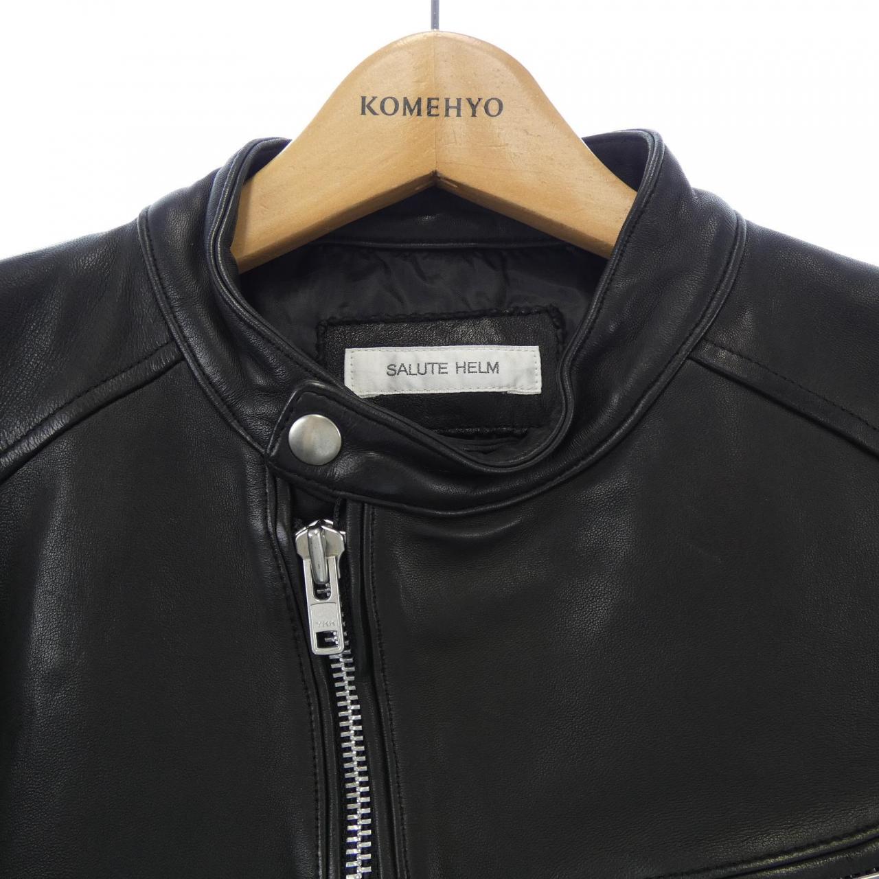 SALUTE HELM leather jacket