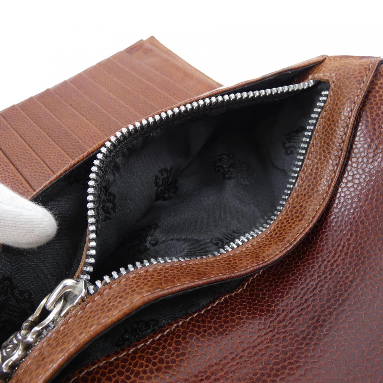 クロムハーツ CHROME HEARTS WAVE　CROS　BTN WALLET