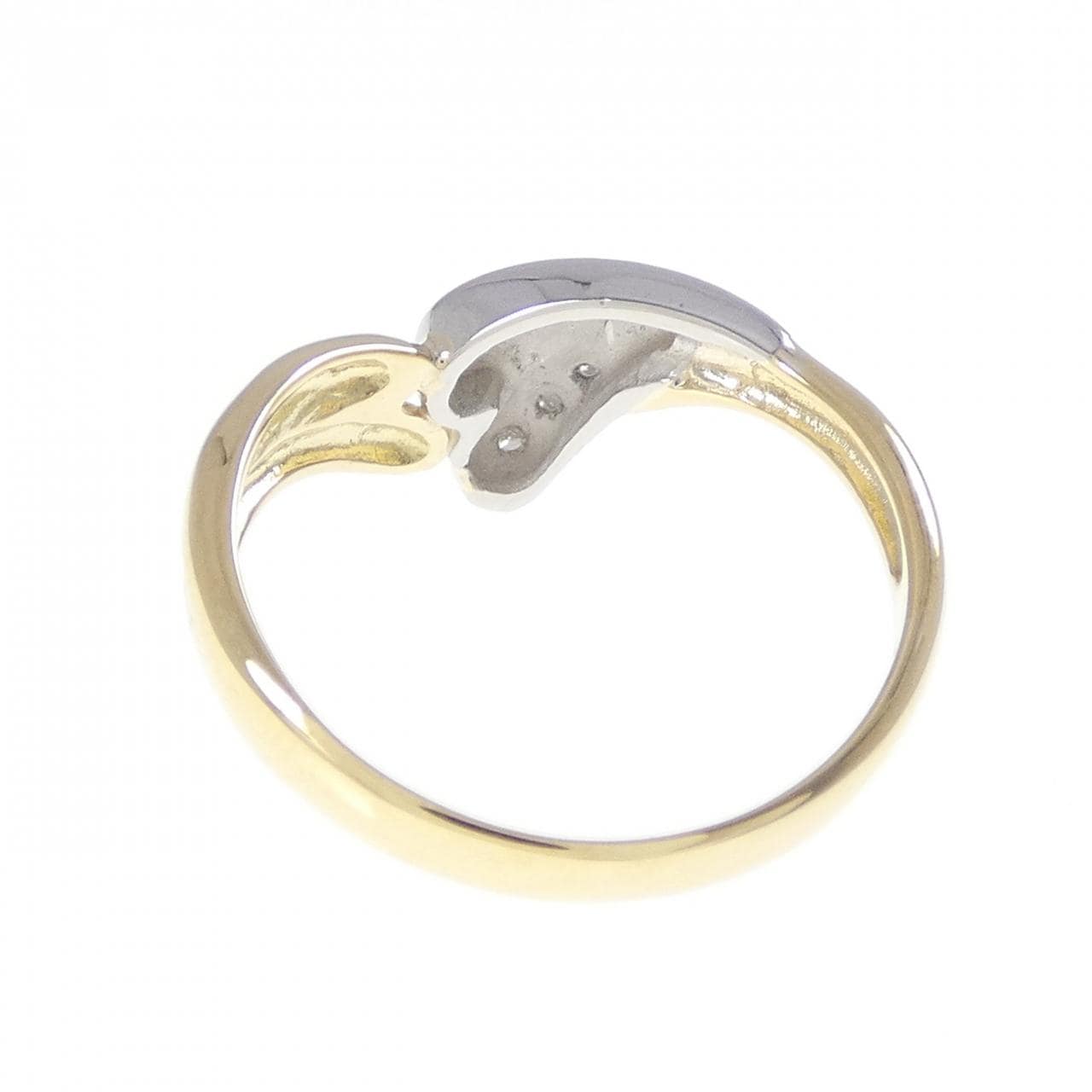 K18YG/PT900 ダイヤモンド リング 0.03CT