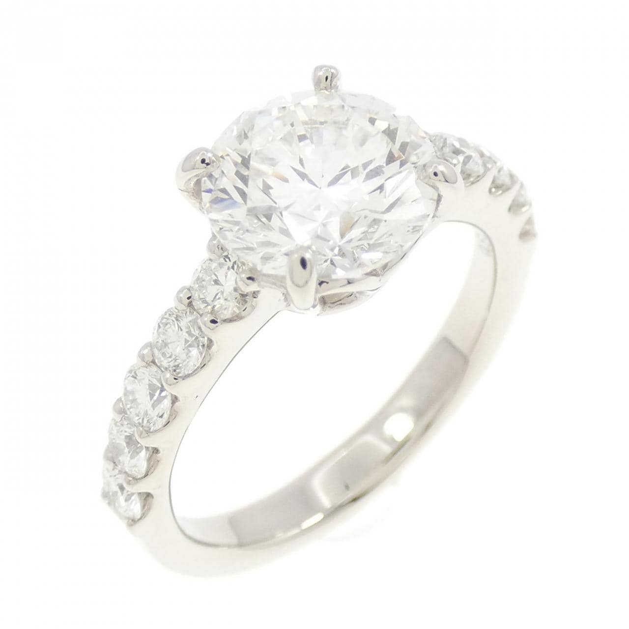 【リメイク】PT ダイヤモンド リング 2.067CT F SI2 Good