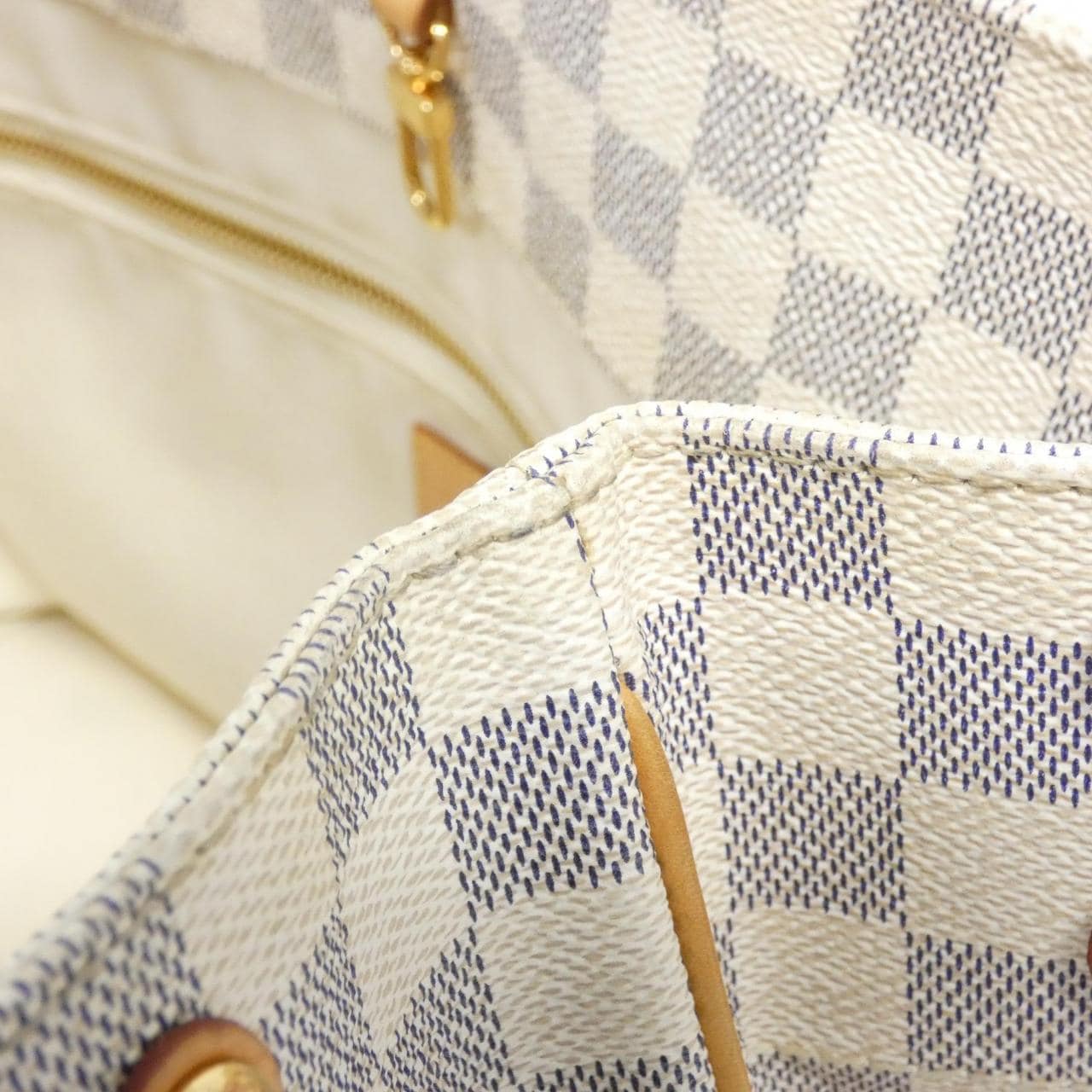 LOUIS VUITTON Damier Azur Hippo 中号包 N41375