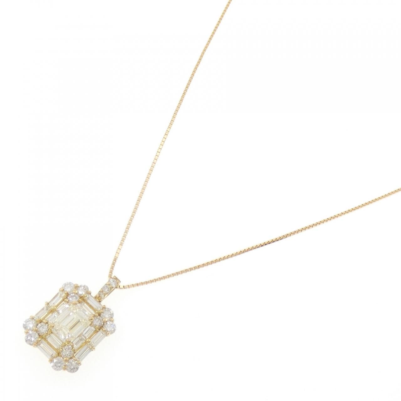 【新品】K18YG ダイヤモンド ネックレス 1.014CT