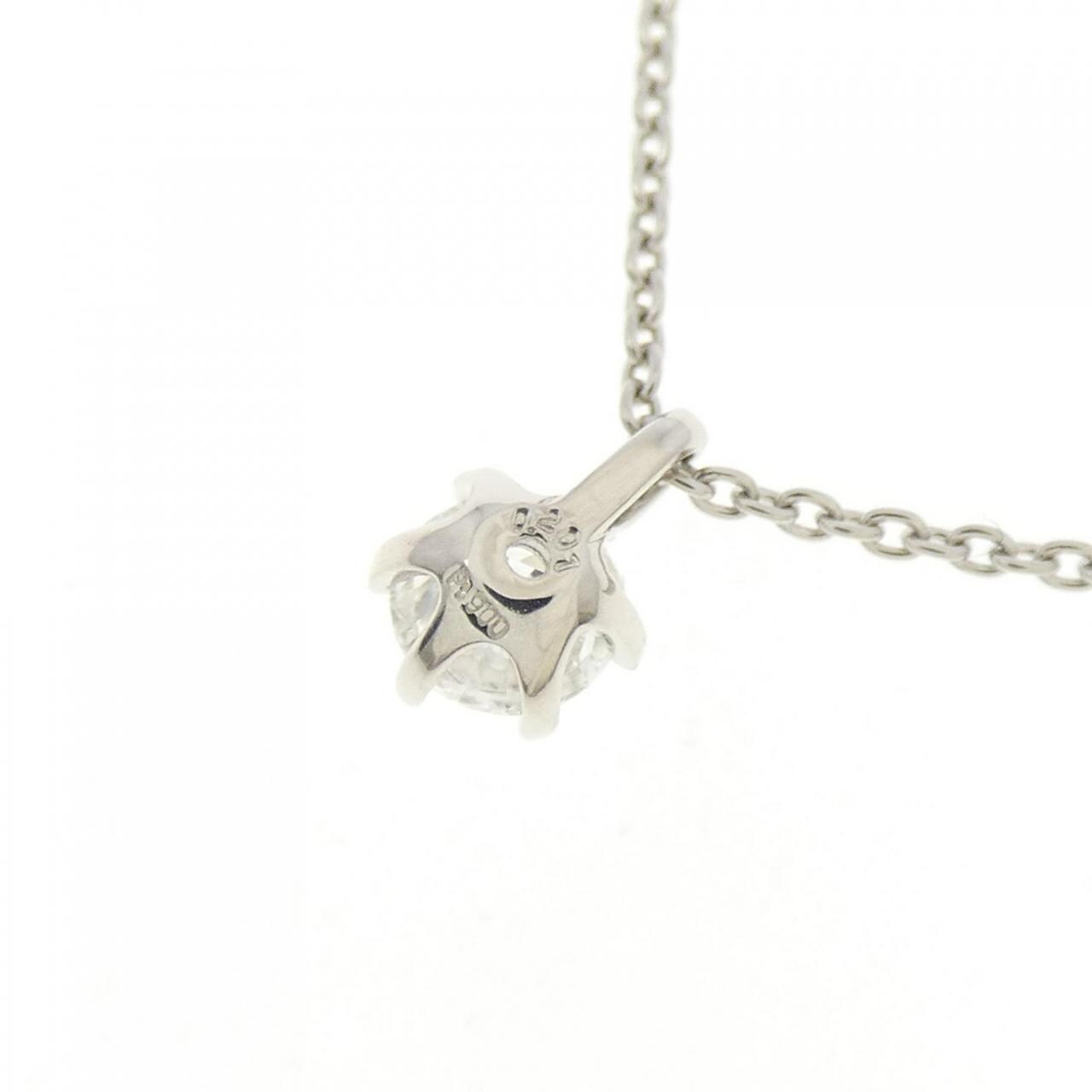 【リメイク】PT900/PT850 ダイヤモンド ネックレス 0.201CT E SI1 EXT H＆C