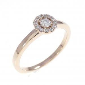 K18PG ダイヤモンド リング 0.12CT