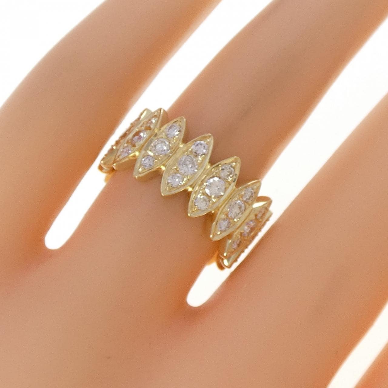 K18YG ダイヤモンド リング