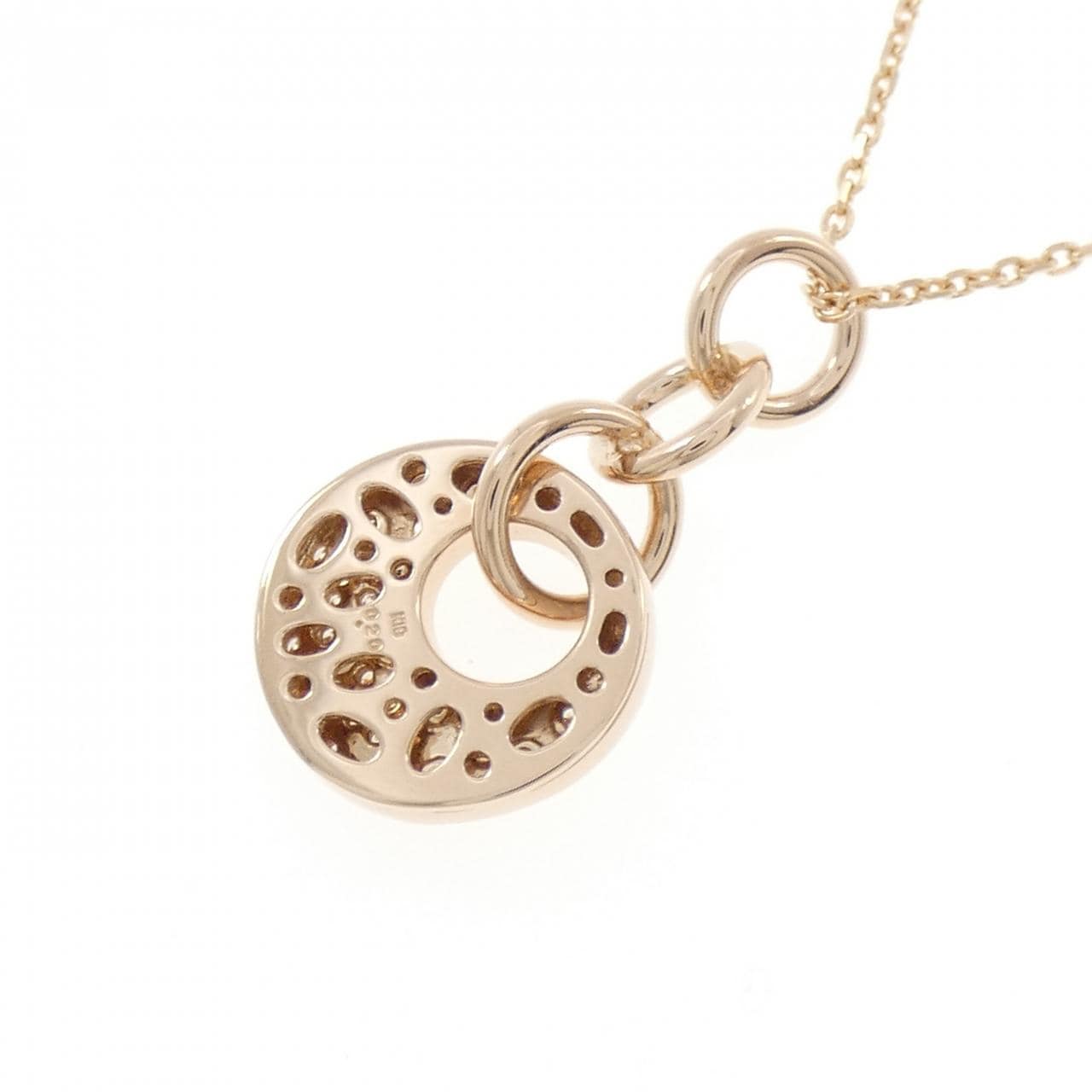 K18PG ダイヤモンド ネックレス 0.20CT