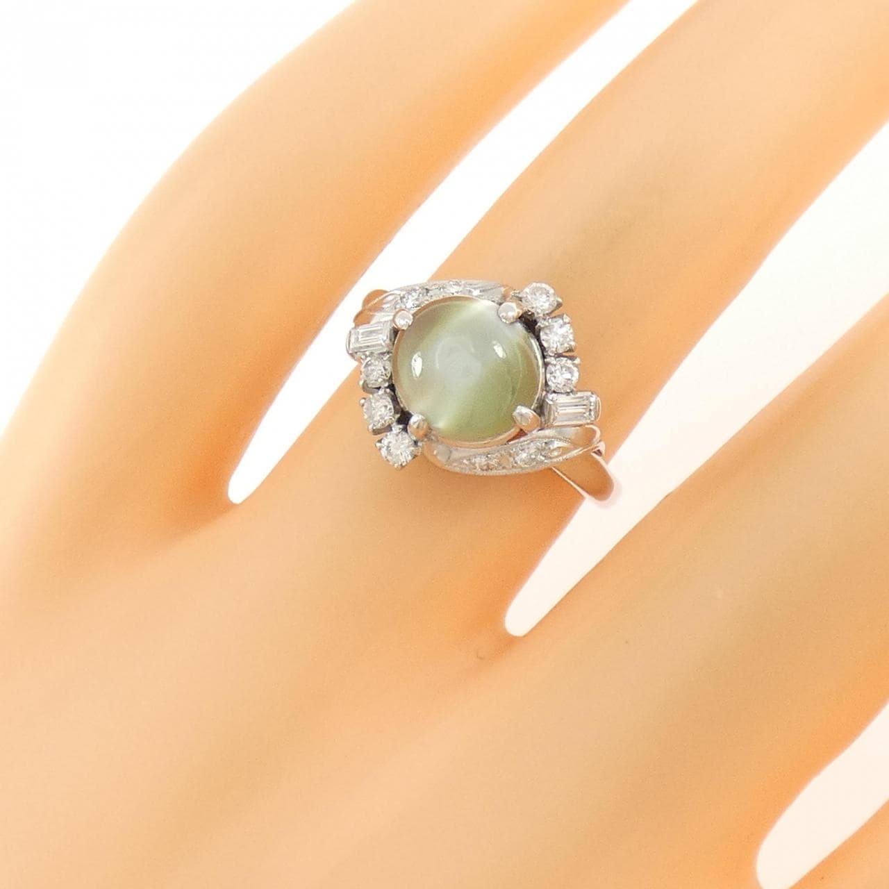 PT Chrysoberyl Cat's Eye Ring 2.52CT