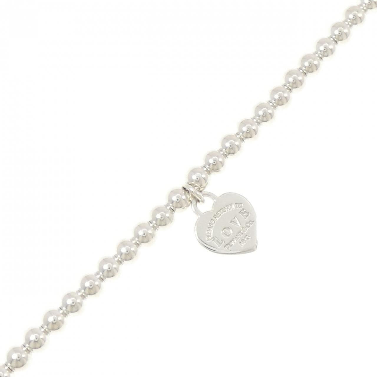 ティファニー ラブハートタグ ビーズブレスレット