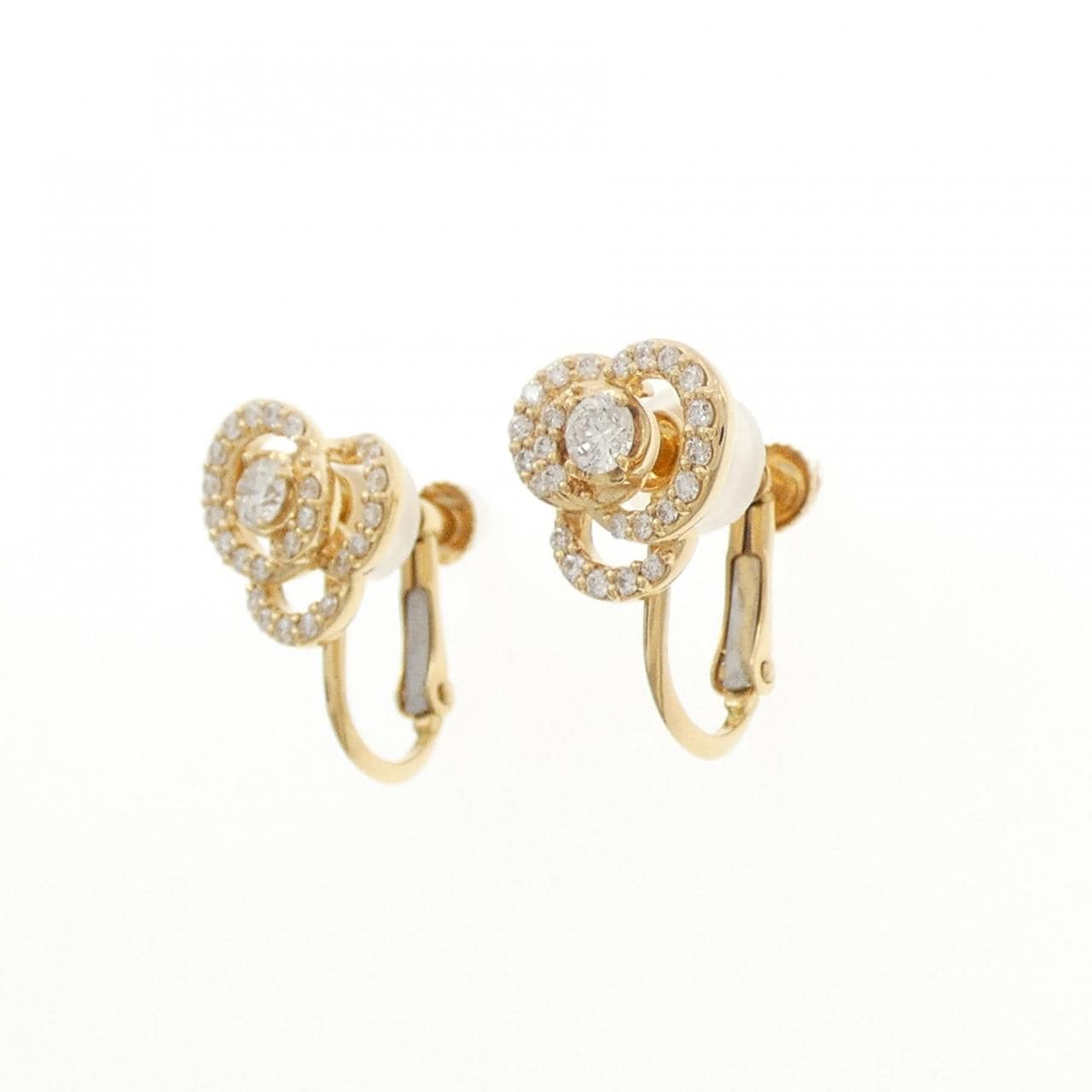 ヴァンドーム ローズ ダイヤモンド イヤリング 0.32CT