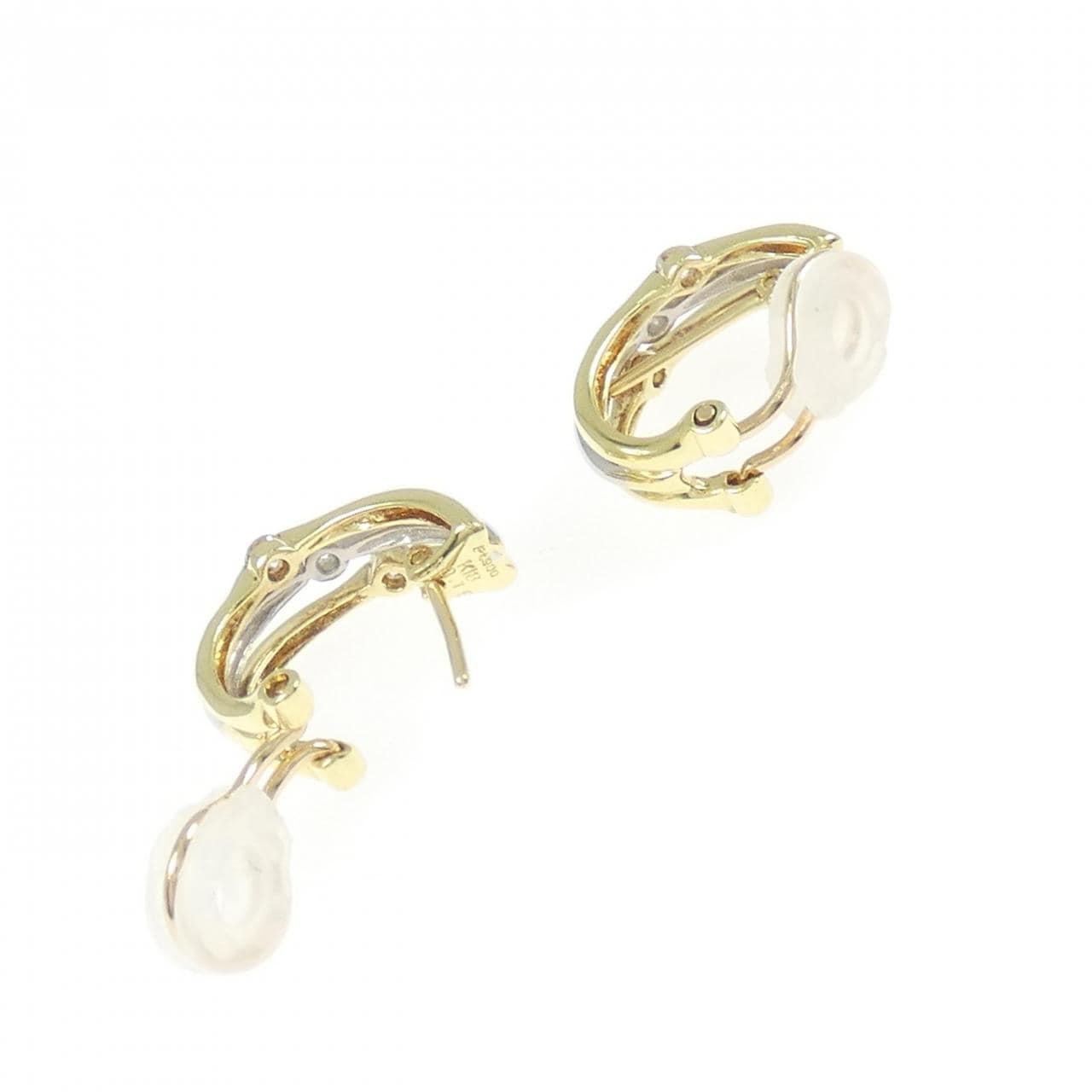 K18YG/PT900 ダイヤモンド ピアス/イヤリング 0.30CT